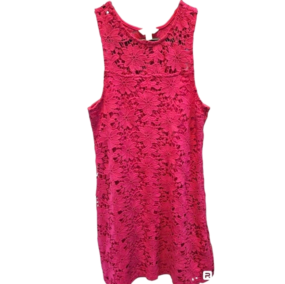 DECREE HOT PINK LACE DRESS SZ M